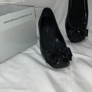 WB Jessica Simpson Ballet Pointe flats in black